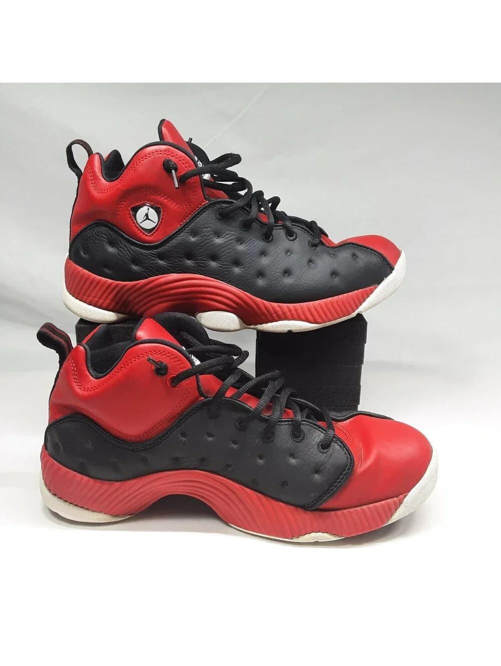 Nike Jordan - Jumpman Team 11 - Sneakers - Black Red White - Size 9 1/2